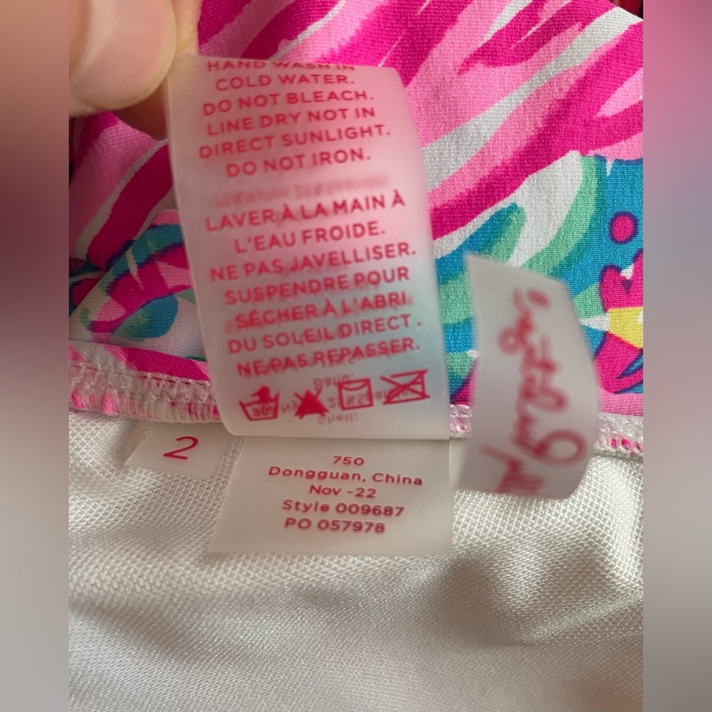 New Lilly Pulitzer Elise Top Multi Sea Turtle Soiree 2 - Picture 7 of 9